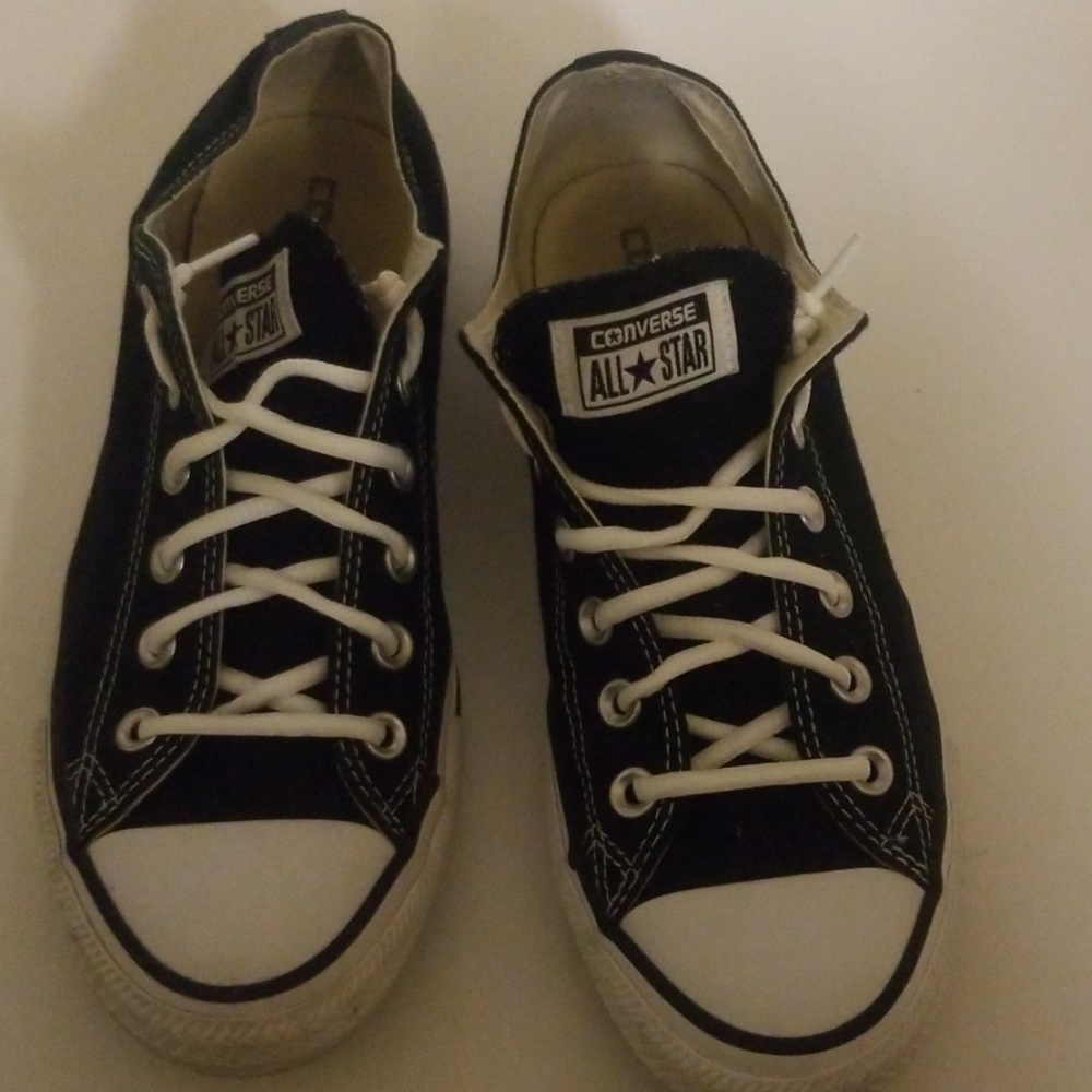 Classic black and white Converse